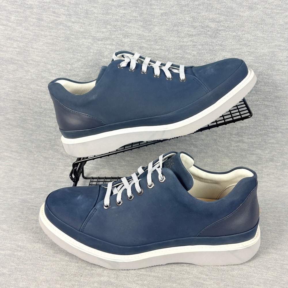 Samuel Hubbard Fast Oxfords Mens 10 Wide Blue Navy Leather Shoes